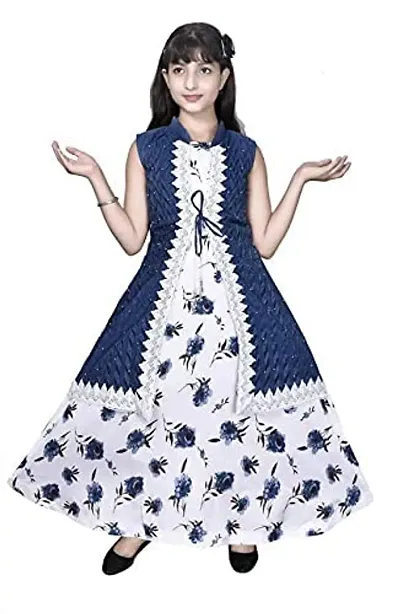 Kitty-Fashion Ethnic Blend Gown for Kids