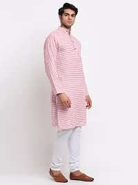 Red Striped Mens Long Kurta-thumb1