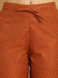 Enchanted Drapes Orange Dots Womens Cotton Pants-thumb4