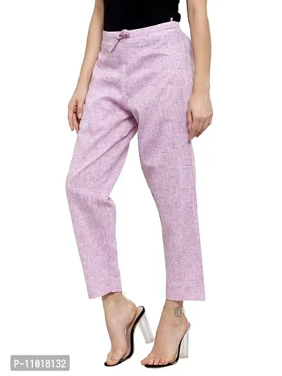 Enchanted Drapes Mauve Cotton Pants-thumb3