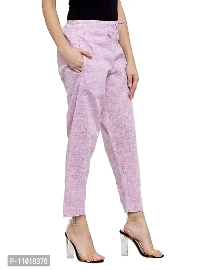 Enchanted Drapes Mauve Cotton Pants-thumb2