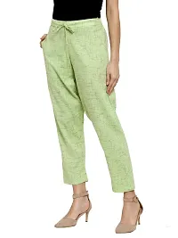 Enchanted Drapes Green Cotton Pants-thumb2