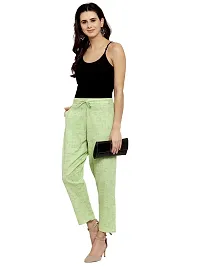 Enchanted Drapes Green Cotton Pants-thumb3