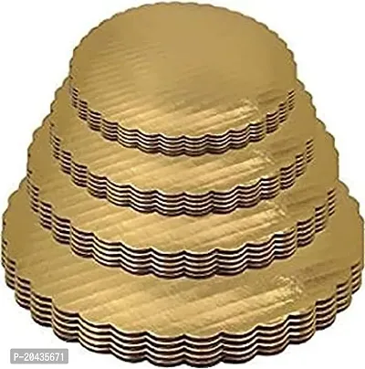 7 8 9 10 Inch 2 Piece Each Cake Base Cake Board Round Cardboard 8 Pieces Cardboard Round Cake Circle Base Golden-thumb0