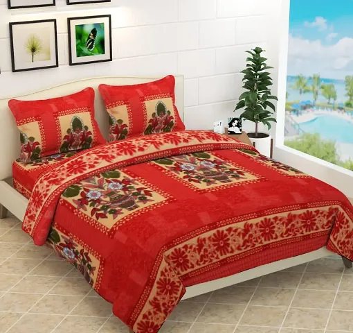 Supersoft Woolen Double Bedsheets With 2 Pillow Covers