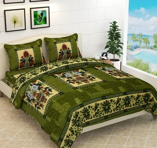 Stylish Cotton Bedsheet with Pillow Covers