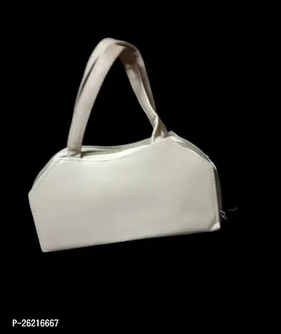 Stylish White Artificial Leather  Handbags For Women