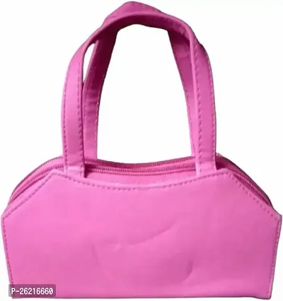 Stylish Pink Artificial Leather  Handbags For Women