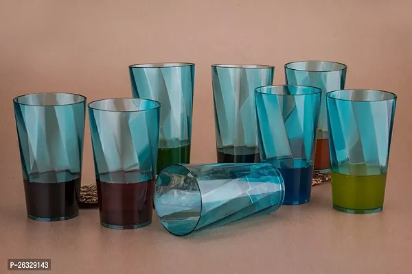 Classic Plastic Water Juice Glass Set , Pack Of 6-thumb3