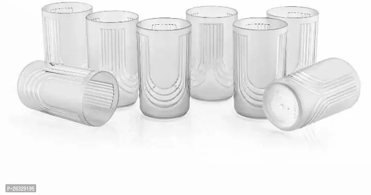 Classic Plastic Water Juice Glass Set , Pack Of 8-thumb0