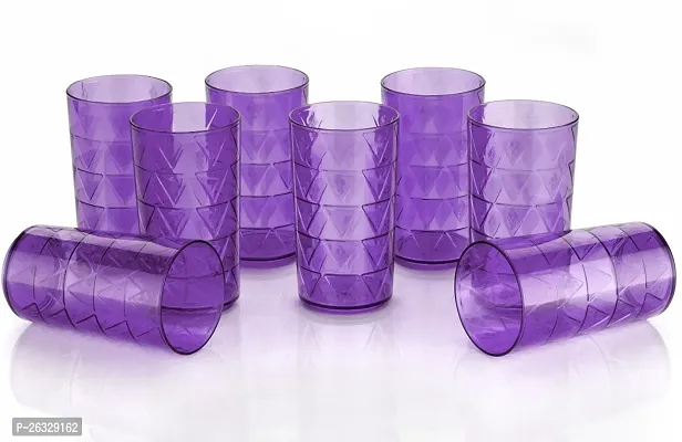 Classic Plastic Water Juice Glass Set , Pack Of 8-thumb0