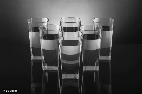 Classic Plastic Water Juice Glass Set , Pack Of 6