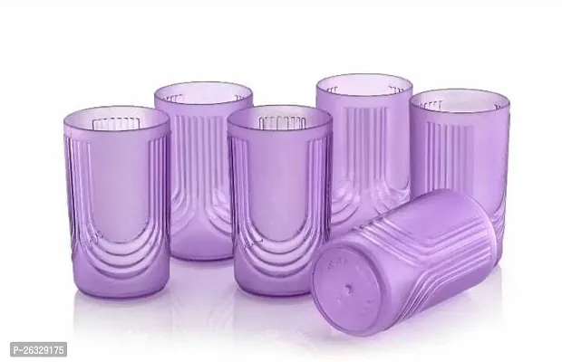 Classic Plastic Water Juice Glass Set , Pack Of 6