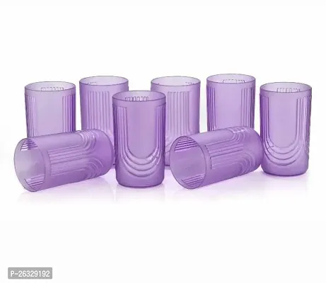 Classic Plastic Water Juice Glass Set , Pack Of 8