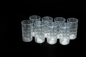 Classic Plastic Water Juice Glass Set , Pack Of 8-thumb1