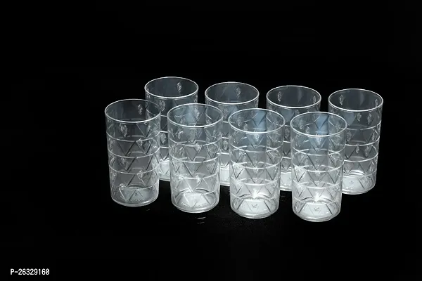 Classic Plastic Water Juice Glass Set , Pack Of 8-thumb2