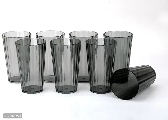 Classic Plastic Water Juice Glass Set , Pack Of 8-thumb0