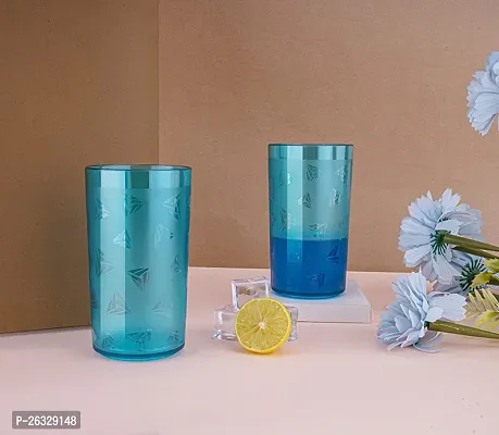 Classic Plastic Water Juice Glass Set , Pack Of 8-thumb2
