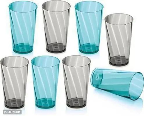 Classic Plastic Water Juice Glass Set , Pack Of 8-thumb0