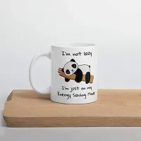 Lazy Panda Energy Saving Mode, White, Coffee Mug-thumb3