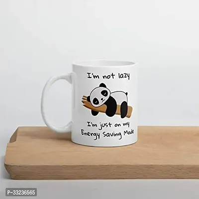 Lazy Panda Energy Saving Mode, White, Coffee Mug-thumb4