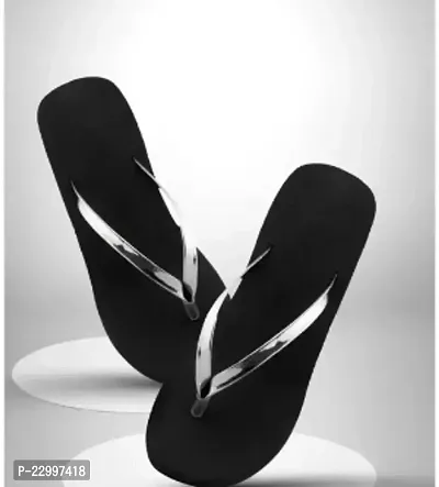 Elegant Synthetic Leather Flip Flops For Women