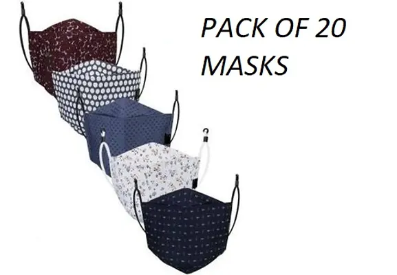 Cotton 3D Mask (Pack of 20)