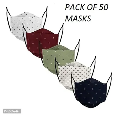 Cotton 3D Mask (Pack of 50)-thumb0