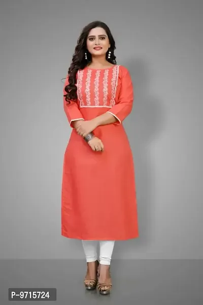 Stylish Fancy Cotton Kurta For Women-thumb0