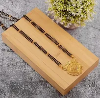 Fancy Gold Plated Beads Alloy Traditional Long Mangalsutra For Women-thumb2
