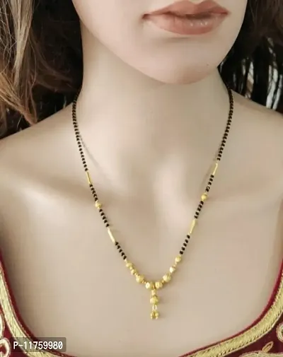 GOLD PLATED SHORT MANGALSUTRA COMBO PACK OF 5-thumb4