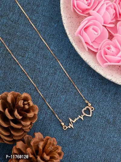 ROSE GOLD PLATED NECKLACE FOR WOMEN AND GIRL COMBO PACK-thumb4