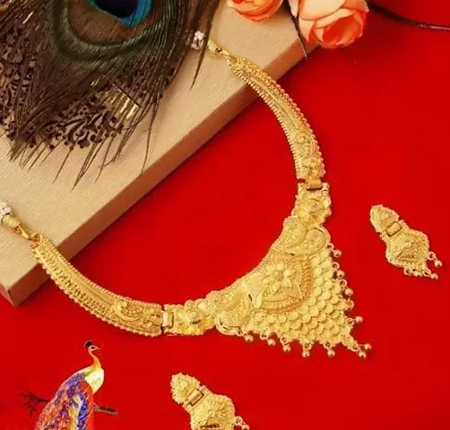 Gold Plated Alloy Necklace Sets