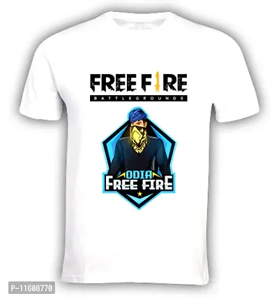 Free fire man Odia Printed T shirt