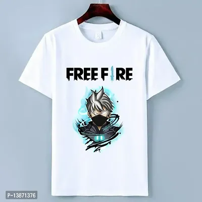 Free Fire Plain Avtar Printed T-Shirt-thumb0