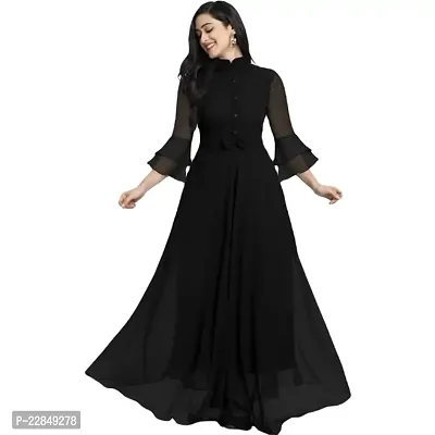 Vastani Enterprise Women's Regular Fit Solid Printed Cotton Full Length Gown (VE-40)