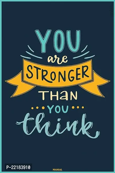 Classic You Are Stronger Than You Think | Gym Motivational Poster