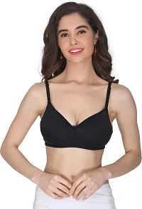 Stylish Fancy Cotton Blend Solid Padded Bras For Women Pack Of 3-thumb4