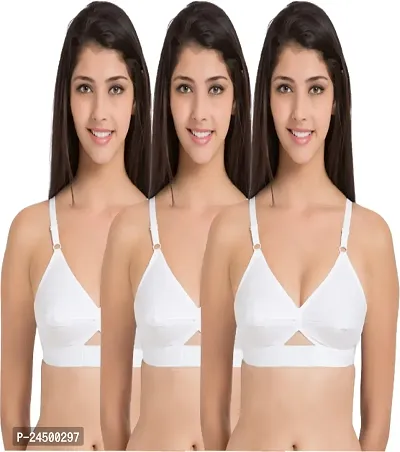 Cotton Bra Non Padded Full Cup Cotton Rich for Women`s and Girls