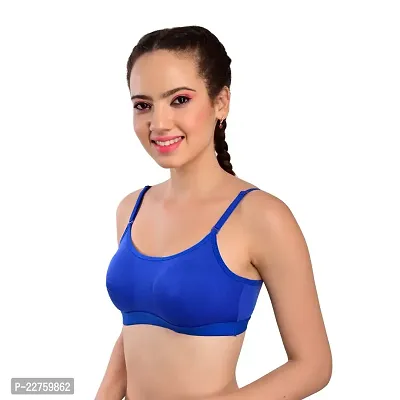 Stylish Fancy Cotton Blend Solid Non Padded Bras For Women Pack Of 3-thumb5