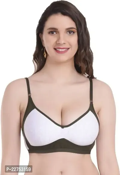 Stylish Multicoloured Cotton Blend Solid Bras For Women-thumb0