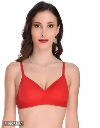 Stylish Multicoloured Cotton Blend Solid Bras For Women