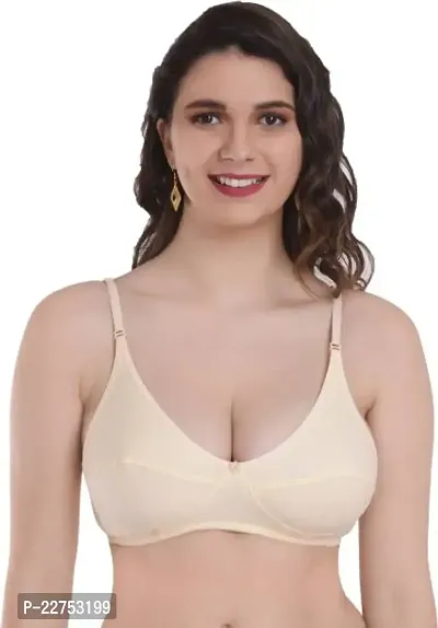 Stylish Multicoloured Cotton Blend Solid Bras For Women