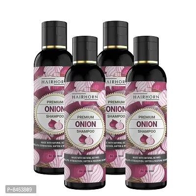 Onion Hair Fall Shampoo for Hair Growth   Hair Fall Control  with Onion Oil   Plant Keratin 100ml PACK OF 4-thumb0