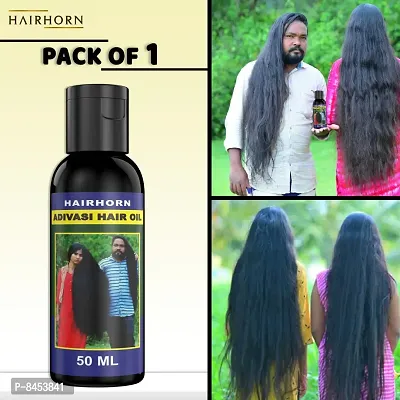 Hairhorn Adivashi oil All Type of Hair Problem Herbal Growth Hair Oil latest oil 50ml pack of 1