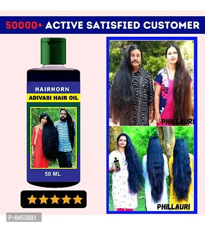 hairhorn Adivasi Herbal Hair Oil For Fast Hair Growth and Dandruff Control Hair Oil 50ml pack of 1-thumb0