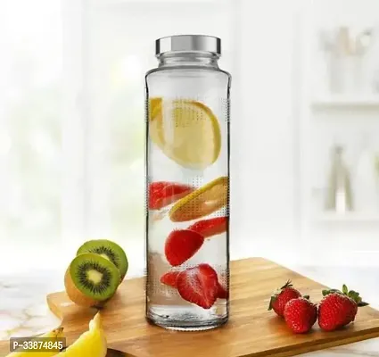 Stylish Transparent Glass Water Bottle-thumb0