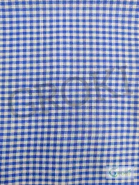 Premium Cotton With PVC Checkered Design Kitchen Apron with Front Pockets (Blue)-thumb3