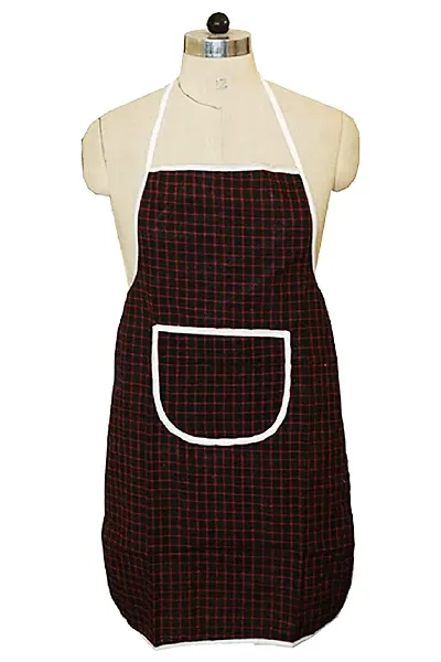 Premium Cotton With PVC Kitchen Apron With Front Pocket