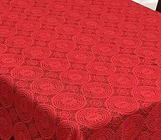 Premium Cotton Dining Table Cover (Red)-thumb2